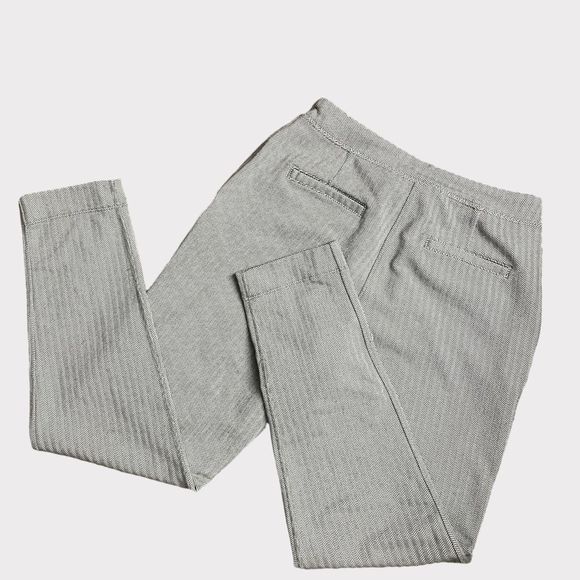 Lululemon Jet Crop Slim 4 Grey Herringbone Luon Tapered Pull On Ankle Pants - Picture 8 of 11